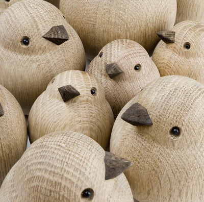 Danish designed Oak Baby Sparrow available at American Swedish Institute.
